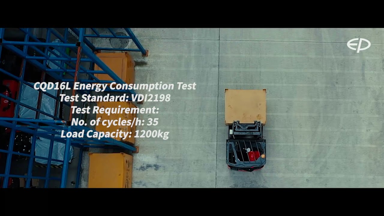 Electric Reach Truck Energy Consumption Test | EP CQD1620L