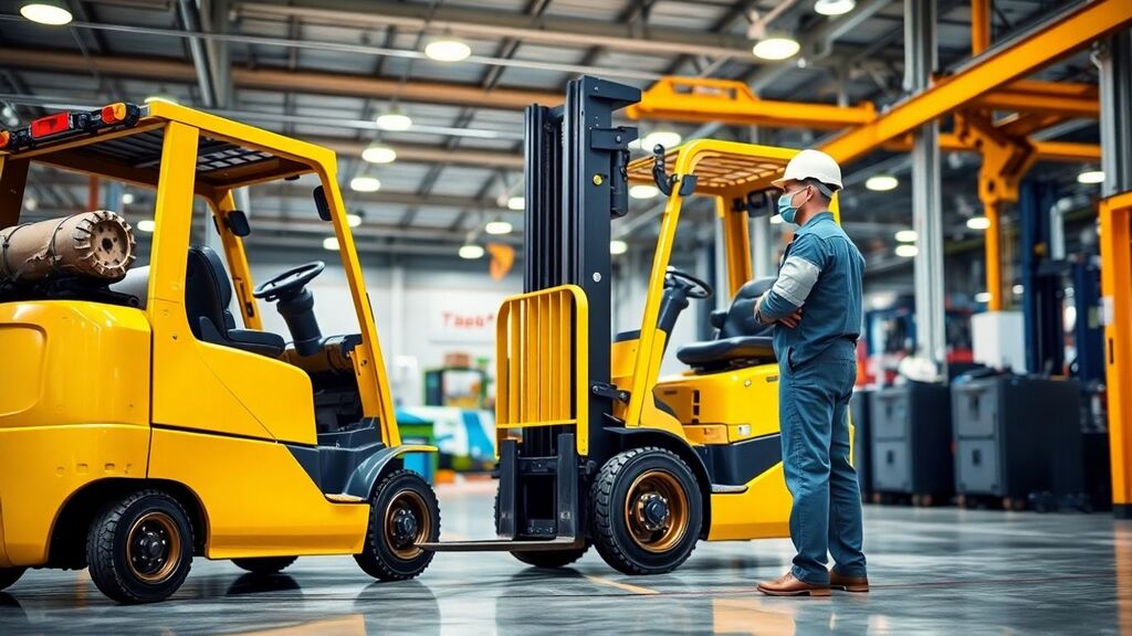 การตรวจสอบคุณภาพรถโฟล์คลิฟท์ก่อนออกจากโรงงาน