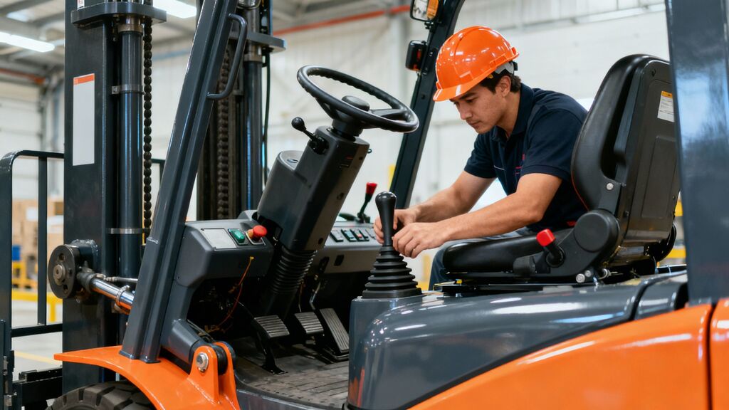 ทดสอบความแข็งแรงรถโฟล์คลิฟท์ก่อนใช้งานจริง