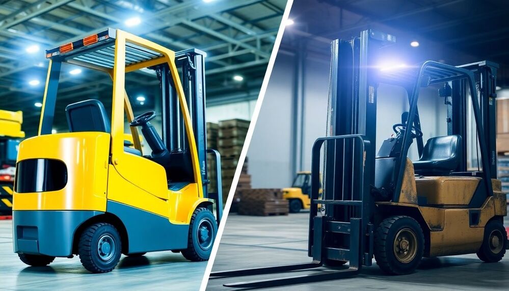 มาตรฐานความปลอดภัยรถโฟล์คลิฟท์มือสองเทียบกับรถใหม่